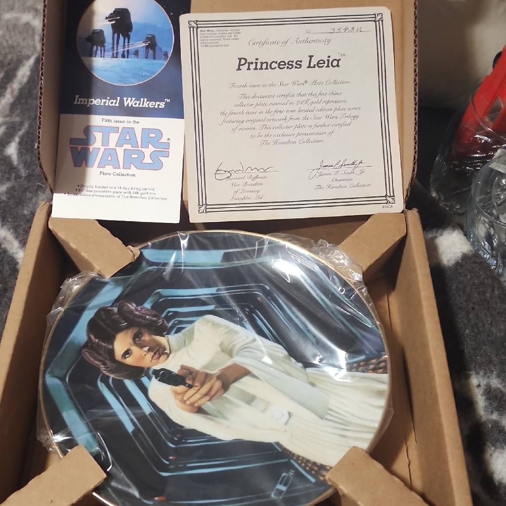 Star Wars Princess Leia Collectible Plate
